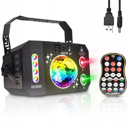 Projektor Dyskotekowy Kula Disco Reflektor Laser Led Rgb