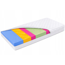 Materac 200x220 piankowy 12cm 7 stref masujący pikowany