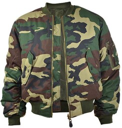Mil-Tec Kurtka Flek MA1 Woodland - Woodland -
