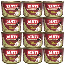 RINTI Gold Wild boar Mini 12x185 g Dzik