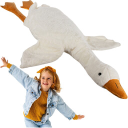 Gęś Pluszowa Maskotka Pluszak Przytulanka Poduszka Gąska 130cm