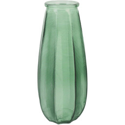 Szklany wazon dekoracyjny Capella zielony nowoczesny na kwiaty