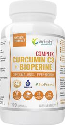 Wish Curcumin C3 + Bioperine Complex, kurkumina