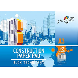 S''COOL Blok techniczny A3 160 g/m 10 arkuszy