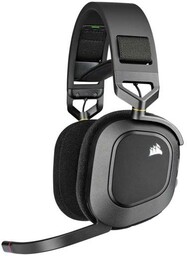 Corsair HS80 RGB Wireless Carbon Nauszne Czarno-srebrny Słuchawki