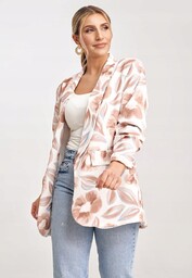 Marynarka damska w kwiaty - elegancka marynarka damska