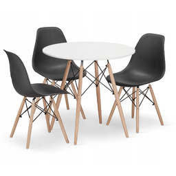 Stół z Krzesłami Nowoczesny Styl Do Kuchni Jadalni