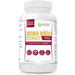 Wish Dzika Róża Extract 750 mg, 120 kapsułek