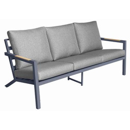 Sofa ogrodowa 3-osobowa MISTERIOSO wygodna kanapa na balkon