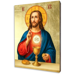 Ikona Jezus Eucharystyczny Ekskluzywna Pamiątka Pierwszej Komunii Świętej