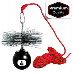 zestaw do czyszczenia komina Kula 5kg 12m szczotka