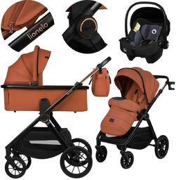 WÓZEK 3w1 GONDOLA SPACERÓWKA FOTELIK I-SIZE WIELOFUNKCYJNY LIONELO