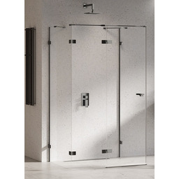 New Trendy Eventa Black Chrome kabina prysznicowa przyścienna