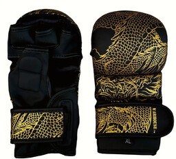 WarHouse Rękawice MMA Sparingowe Dragon Black/Gold