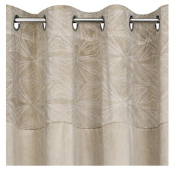 EUROFIRANY Zasłona Ariana 140 x 250 cm Beżowo-srebrny