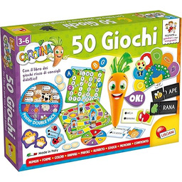 Liscianigiochi Carotina 50 gier dla dzieci, wielokolorowe, 76710,