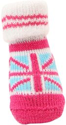 Puppia Union Jack skarpety dla psów, małe, różowe
