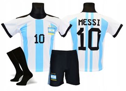 Messi koszulka spodenki getry Argentyna rozm. 160