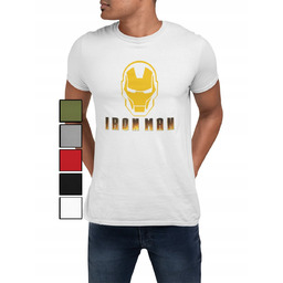 Koszulka T-Shirt Męska Z Nadrukiem Kapitan Ameryka Iron