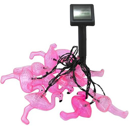 Lampa solarna LED 10xLED IP44 flaming różowy