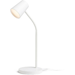 Lampa stołowa LED biała ze ściemniaczem 14x39cm R14284