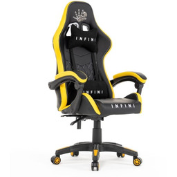 Fotel Gamingowy Gracza Infini Five Black/Yellow