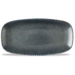 TALERZ PROSTOKĄTNY ASTRO METALLIC BLUE 300x150 mm