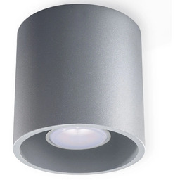 Lumes Nowoczesny plafon tuba E760-Melvis - szary