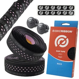 Bike Ribbon Owijka na kierownicę Drops czarno-różowa