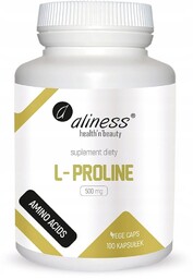 L-Proline 500 mg x 100 Vege caps. Suplement