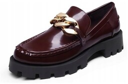 Dream Pairs Mokasyny Damskie Na Platformie Burgundowe Rozmiar