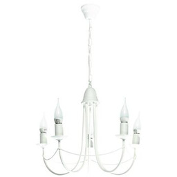Żyrandol Nikozja 5 biały Lampex