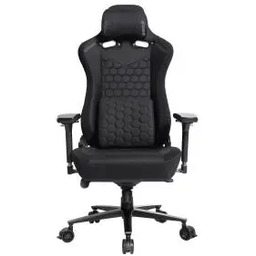 Ultradesk THRONE Gamingowy do 140kg Tkanina Czarny Fotel
