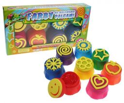 Farby do malowania palcami 8 szt 25 ml
