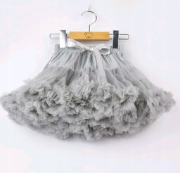 Tiulowa spódniczka 122 tutu pettiskirt szara