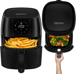 Frytkownica beztłuszczowa Zeegma 1400W 4,5L programy timer czarna