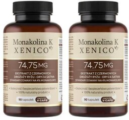 Zestaw Xenico Monakolina K, 2 x 90 kaps.