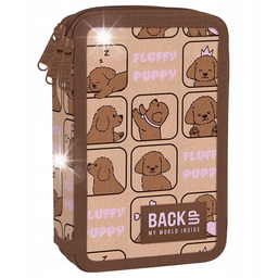 Piórnik Z Wyposażeniem Dla Dziewczynki Backup Fluffy Puppy