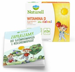 Naturell Witamina D dla dzieci, 60 tabletek