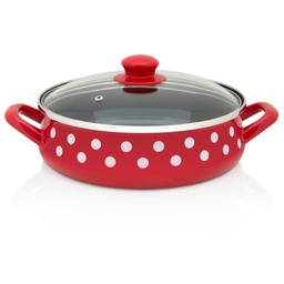 Rondel emalia z uchwytem 4 L 24 cm