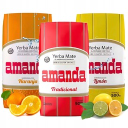 Zestaw Yerba Mate Amanda 3x500g 1,5kg (MIX -