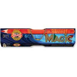 Kredki Magic Trio, 6 kolorów