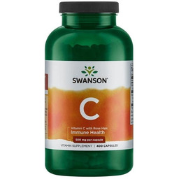 Swanson Witamina C500 + dzika róża 400 kaps