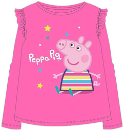 Bluzka dziewczęca z bohaterką bajki Świnka Peppa Różowy