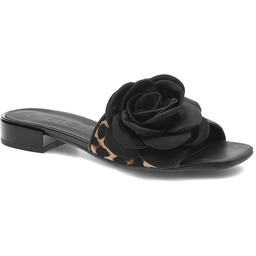 Chebello Czarne Klapki Eleganckie Obuwie Damskie