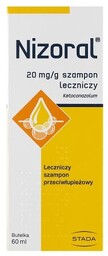 Nizoral Leczniczy szampon przeciwłupieżowy, 60 ml