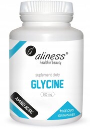 GLYCINE 800 mg x 100 Vege Caps suplement