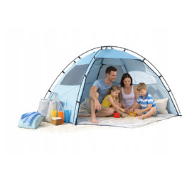 Namiot Plażowy Przeciwsłoneczny Pieciosobowy turystyczny Niebieski Plaża