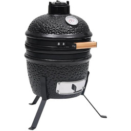 Edinos Czarny ceramiczny grill z funkcją wędzenia G9-K47