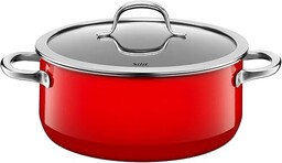 Silit Passion Red garnek 24 cm, szklana pokrywka,